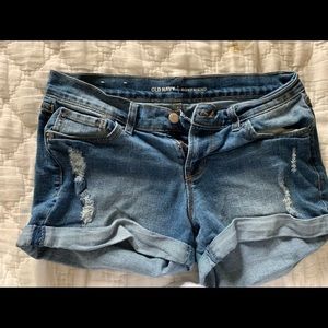 Blue jean shorts. Old navy